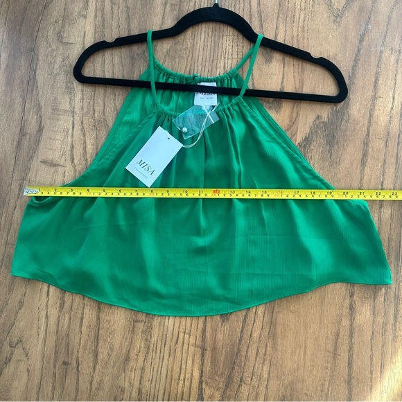 NWT Misa Los Angeles Saana Top Flowy High Neck Halter Vacation Getaway Sz Large - Picture 11 of 13